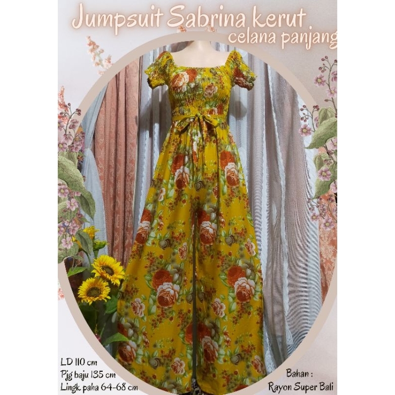 Jumpsuit Sabrina celana panjang //Jumpsuit Sabrina