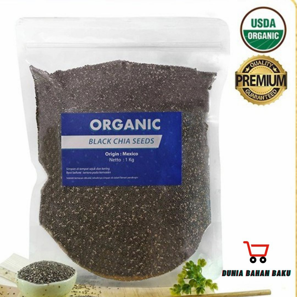 Organic Black Chia Seed Mexico / Chia Seed Organik