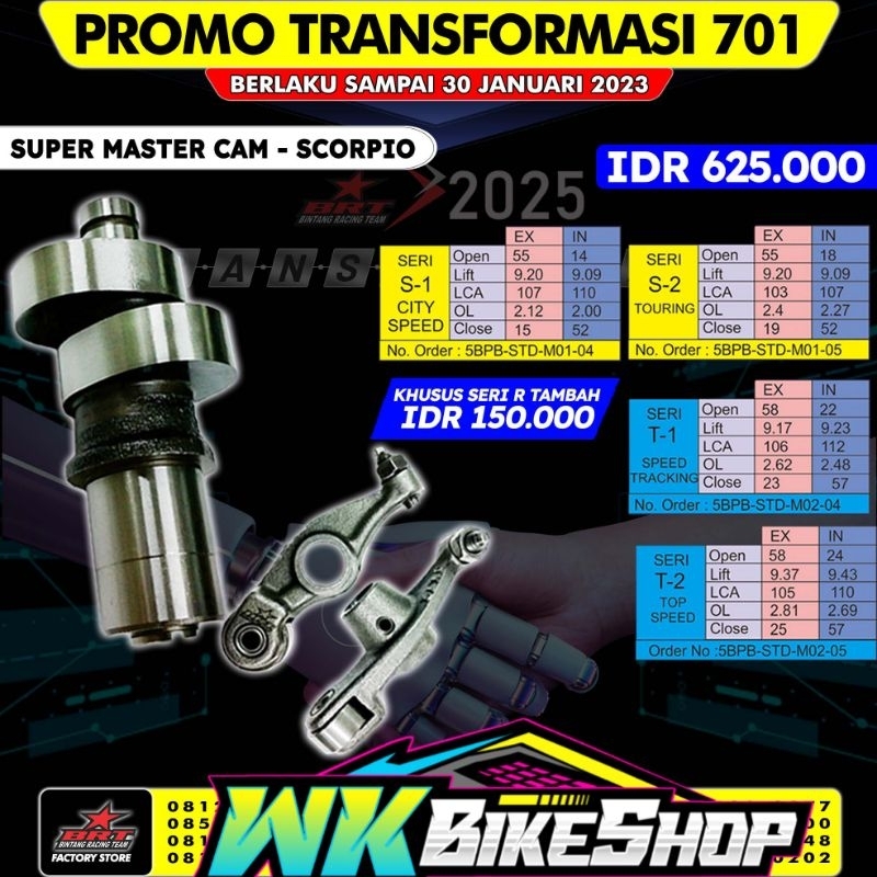 NOKEN AS BRT + PELATUK SCORPIO( T2) 100% ORIGINAL