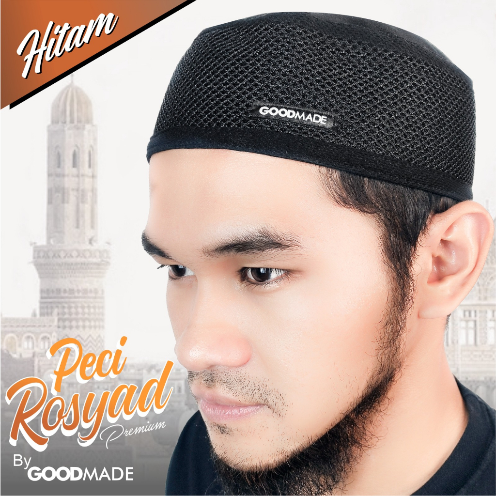 GOOD MADE - Kopiah Peci Hitam Songkok Motif | COD