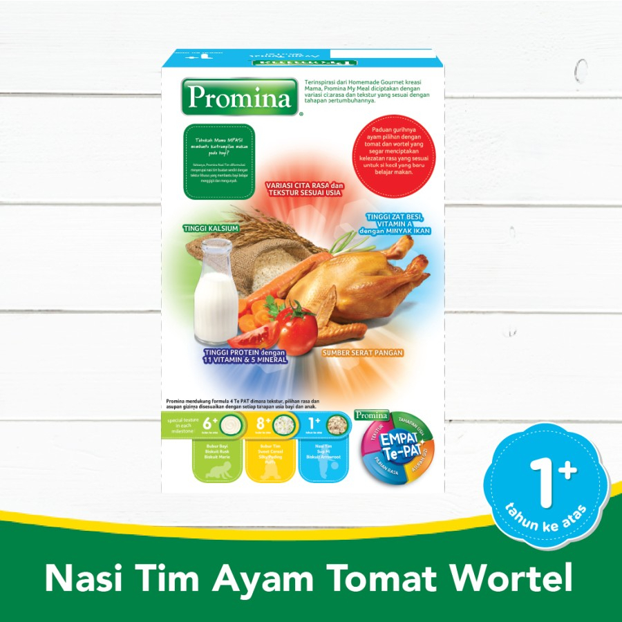 PROMINA N. TIM AYAM TOMAT WORTEL &amp; SALMON NEW BOX 100 GR