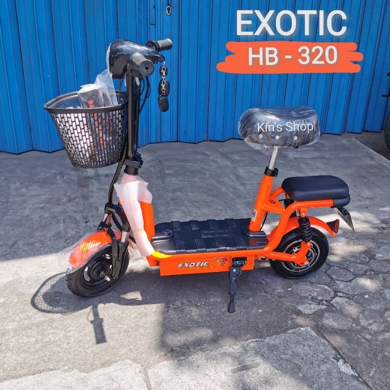 PROMO Sepeda Listrik Anak Dewasa E-Scooter NEW EXOTIC HB - 320 Skuter Listrik