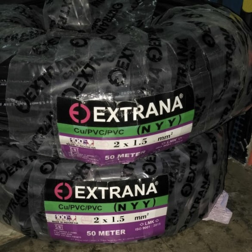 Nyy 2x1.5 mm 50 meter extrana