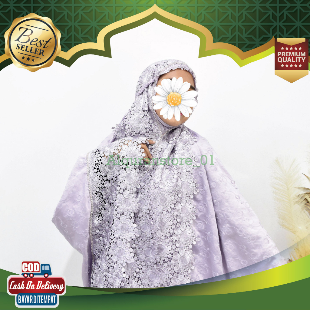 Mukena Sutra Bordir Cantik Mewah Mukena Full Renda Paket Seserahan Pernikahan Paris Premium Jumbo Br