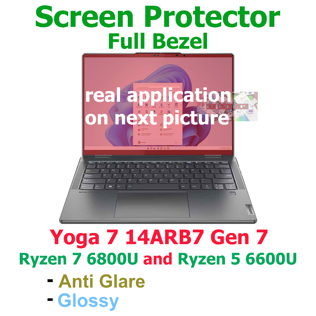 Screen Guard full bezel Lenovo Yoga 7 14ARB7 Ryzen 7 6800U 5 6600U