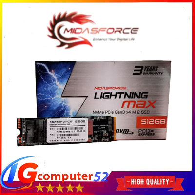 SSD M2 NVME 512GB MIDAS M.2 NVME 512GB MIDASFORCE PCIe Gen3 x4 SSD