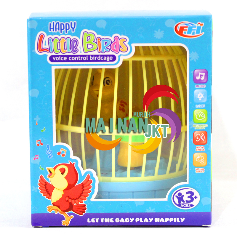 MAINANKEI MAINAN ANAK SERU BURUNG TEPUK FU1146 HAPPY LITTLE BIRDS BURUNG BERKICAU DIKA DI TEPUK