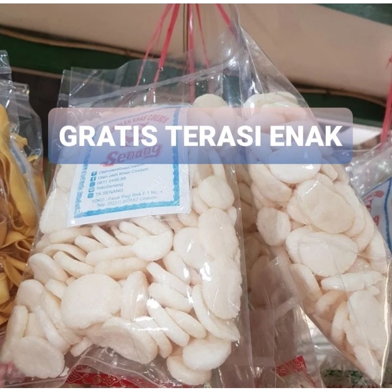

Kerupuk Kemplang Mini 100gram GRATIS TERASI ENAK KHAS cirebon