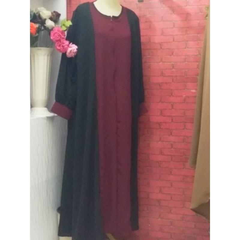 saFEERah store | Zarina Gamis (Size S, M, L, XL, XXL | BISA CUSTOM ALL SIZE) | Abaya wanita | Bahan 