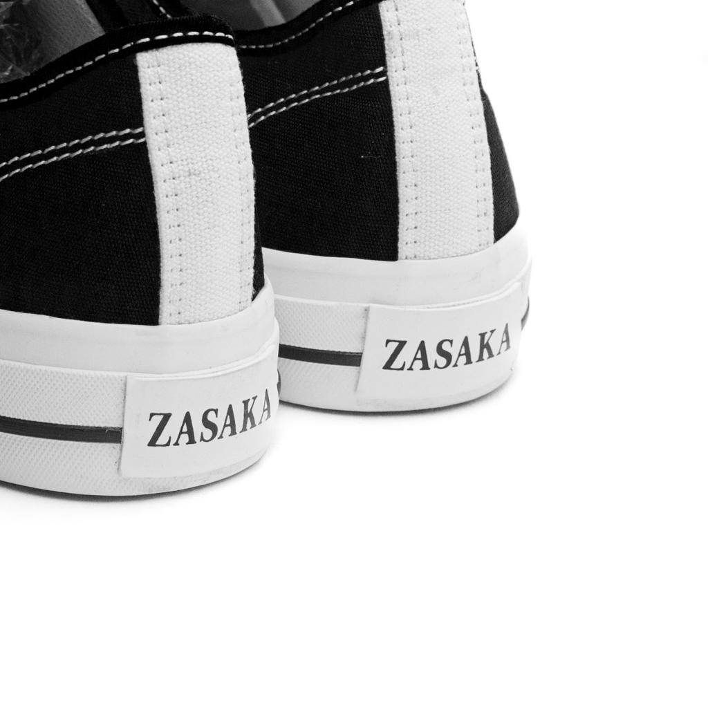 Zasaka - Sepatu Rungkad Hitam Sneakers Casual Pria Wanita