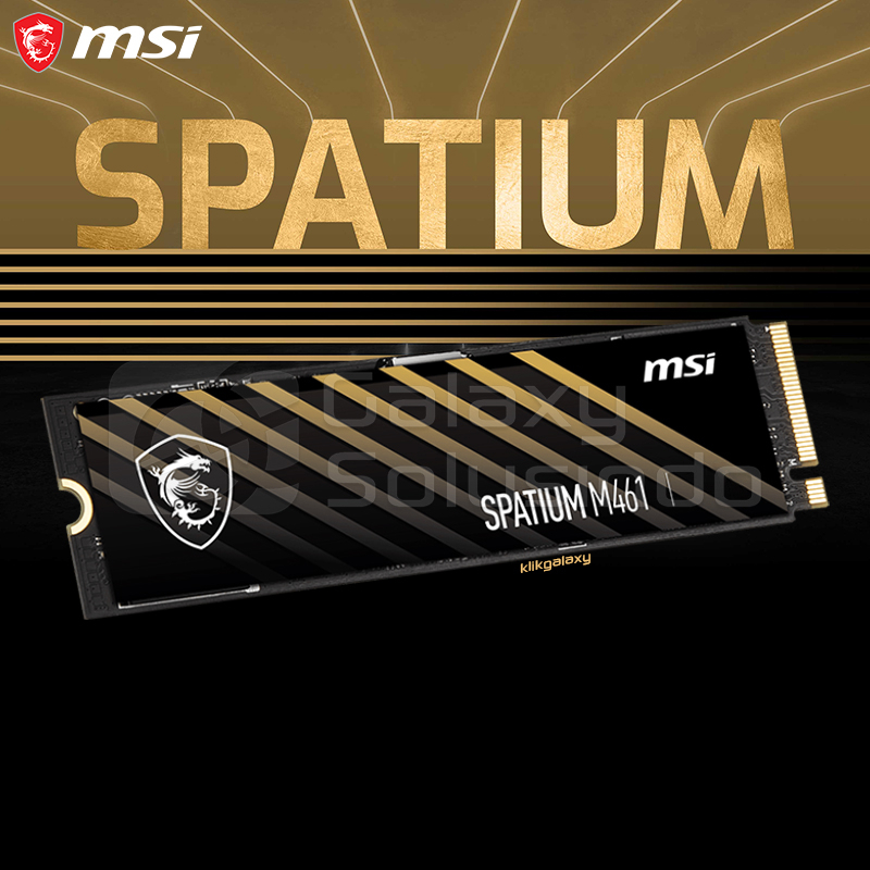 MSI SPATIUM M461 M.2 PCIe 4.0 NVMe 500GB SSD