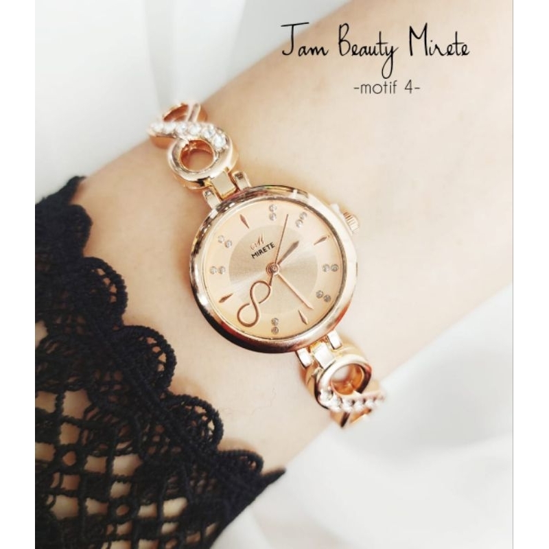 Jam Wanita Model Rantai Merk Mirete dan Folia / Jam Beauty Mirete