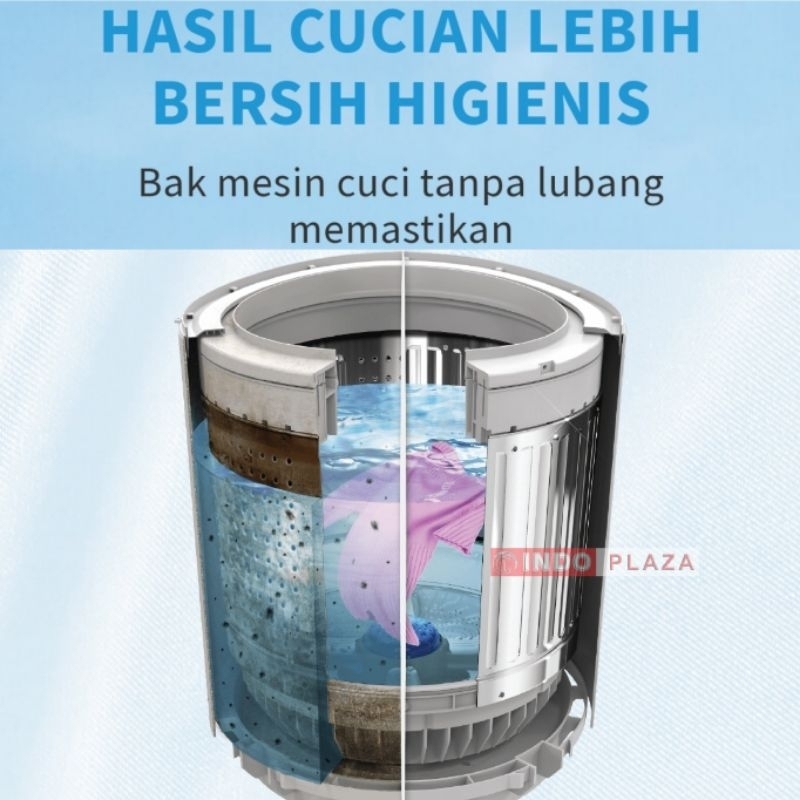 MESIN CUCI SHARP 1 Tabung 10 Kg ES-M1008TSAK