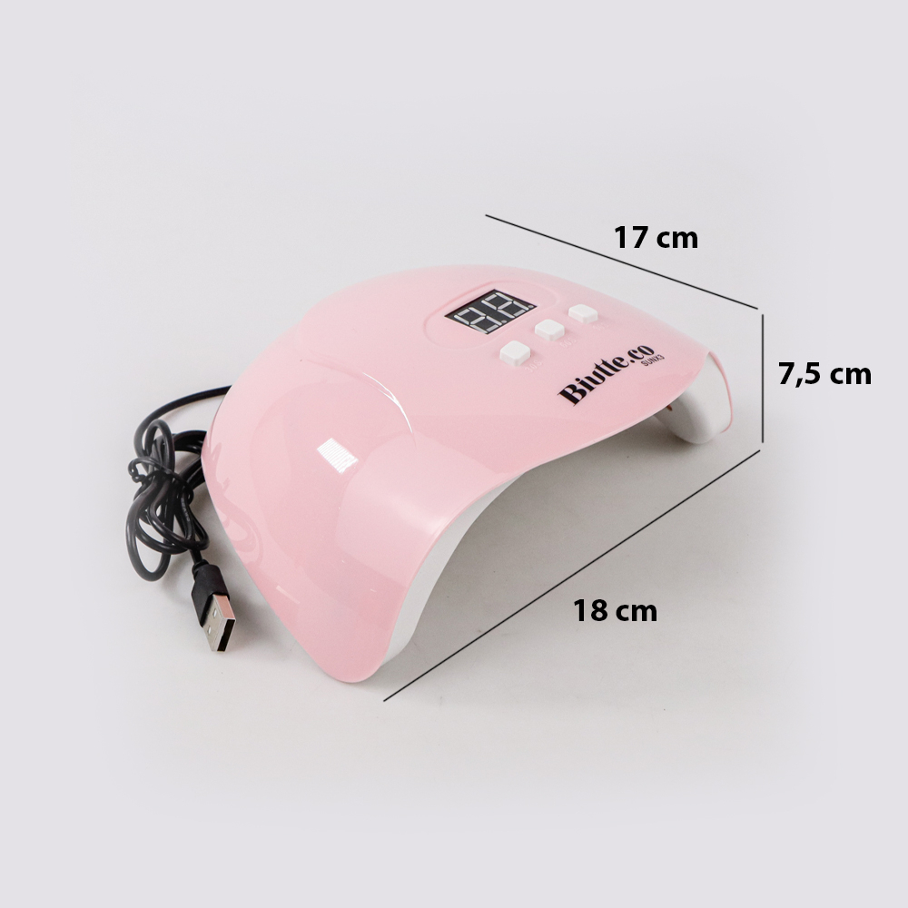 Pengering Kutek Kuku UV LED Nail Dryer 54 W - SUNX3 - 7CHR0IPN Pink