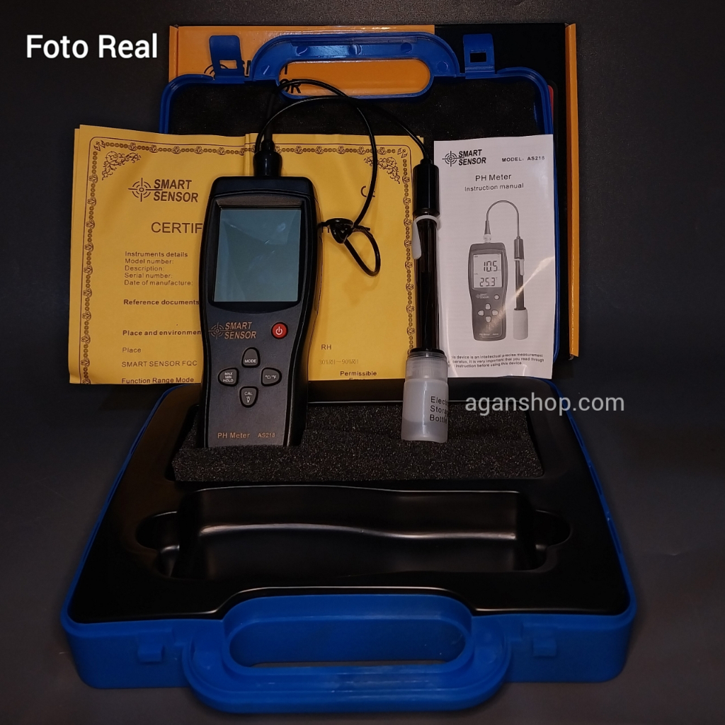 PH Meter Smart Sensor AS218 Calibration Certificate Tester AS-218