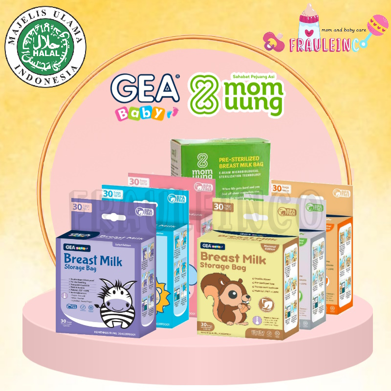 *FRAULEINCO* GEA BABY Kantong ASI / Powder Milk Bag Isi 30 Pcs