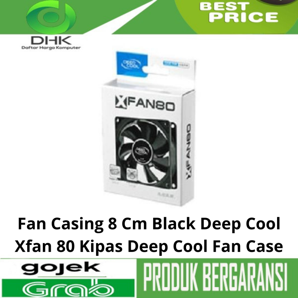 Fan Casing 8 Cm Black Deep Cool Xfan 80 Kipas Deep Cool Fan Case