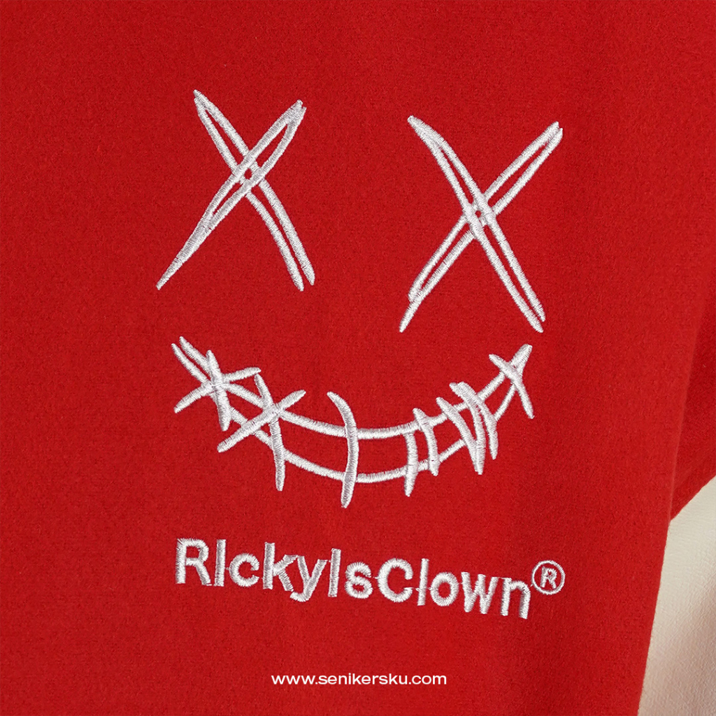 RIC Ricky Is Clown Varsity Jacket Classic Red