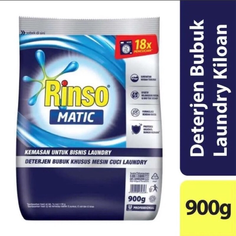 Rinso Deterjen bubuk 900gram Laundry wangi