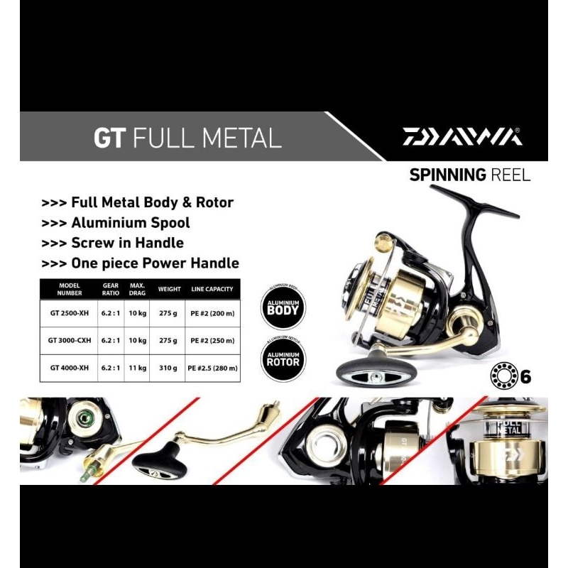 REEL DAIWA GT | FULL METAL