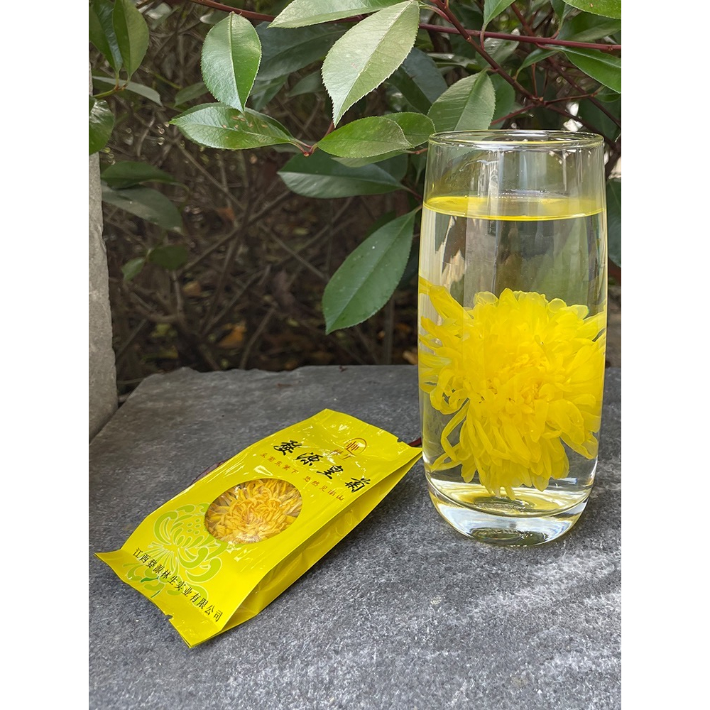 LUCKYMALL TEH BUNGA KEMBANG GOLDEN CHRYSANTHEMUM FLOWER TEA DRIED KRISAN EMAS PREMIUM HERBAL JUMBO SACHET