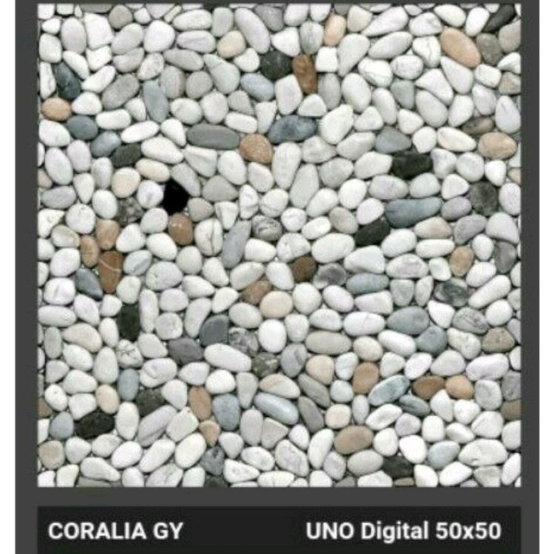 Keramik Lantai Kasar Uno Coralia GY Ukuran 5050