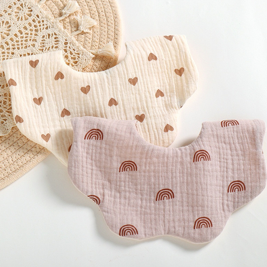 Korean Lena Cloth Bib - Celemek Kain Anak Bayi Baby Slabber Bib Bibs Sluber Slaber Slubber Slabber Anak Bayi Baby Bip Baby Makan Celemek Lucu