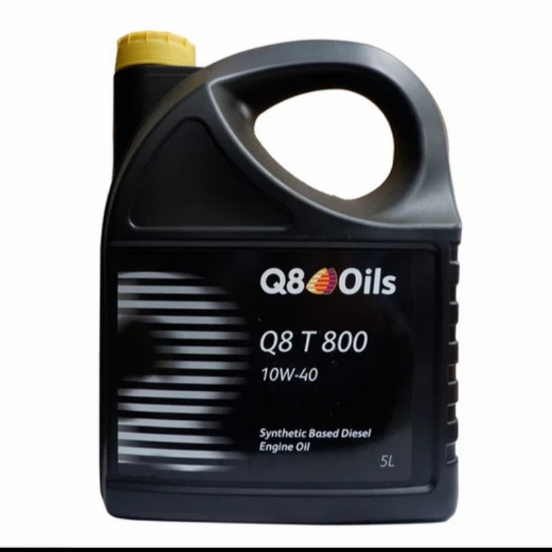 Oli Q8 T800 10W40 10W-40 CI/SL4Sinthetic Base Diesel Engine Oli 5 Ltr/ bagus