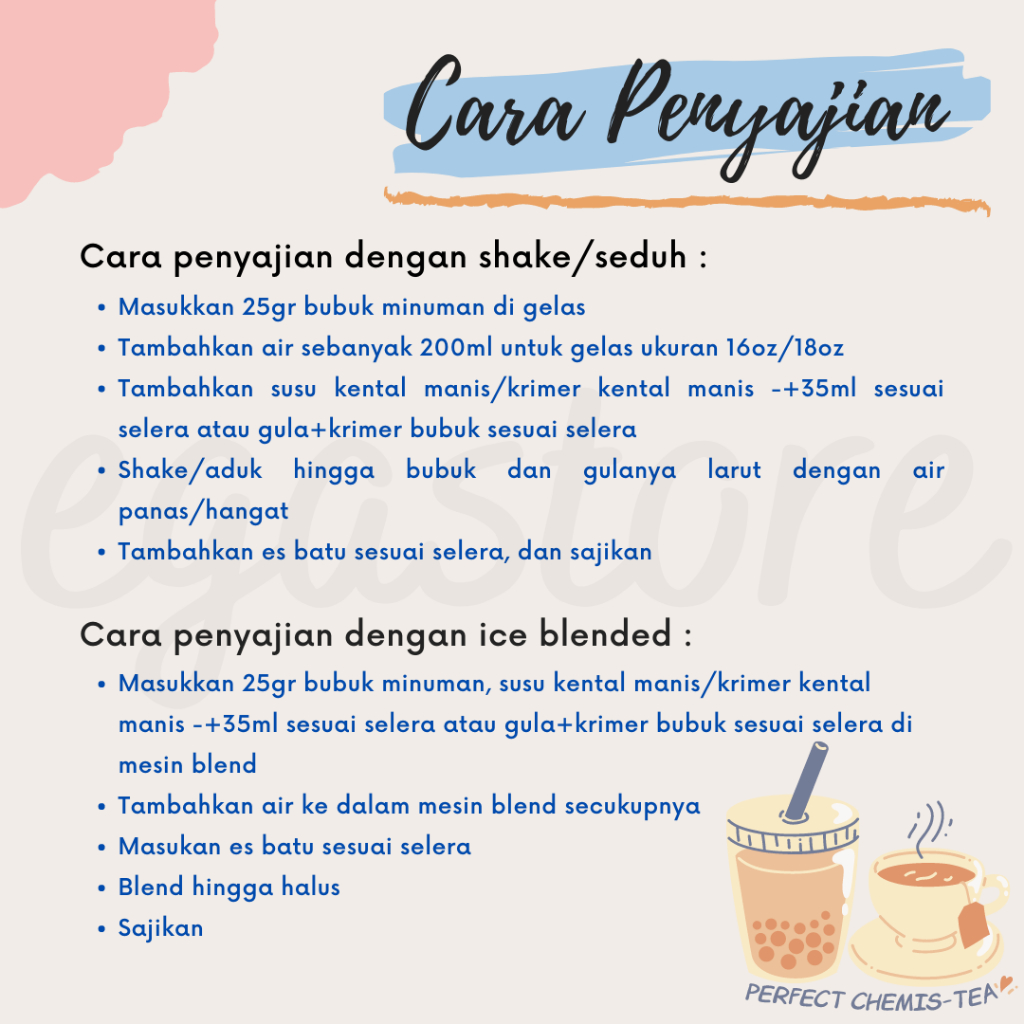 Bubuk Minuman Rasa Premium MIX 500gr Serbuk Minuman Rasa dan Teh Kekinian