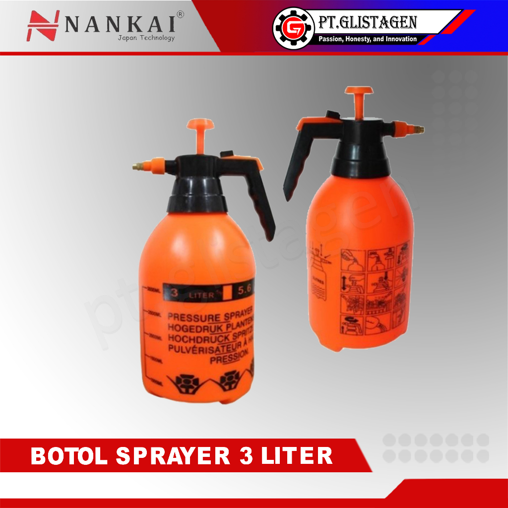 PROMO !! Botol Spray 3 Liter / Pompa Kocok 3 Liter / Pressure Spray Pompa Desinfektan 3 Liter