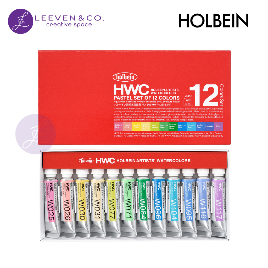 

HOLBEIN ARTIST WATERCOLOR PASTEL SET OF 12 COLOR 5ML TUBE