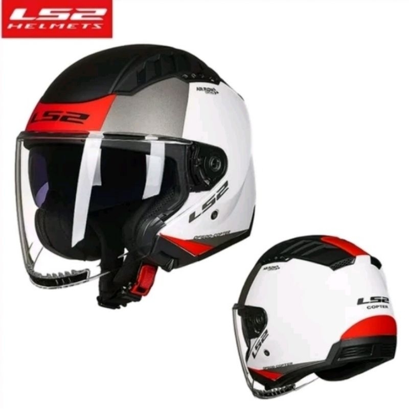 Helm Ls2 half face jet copter urban