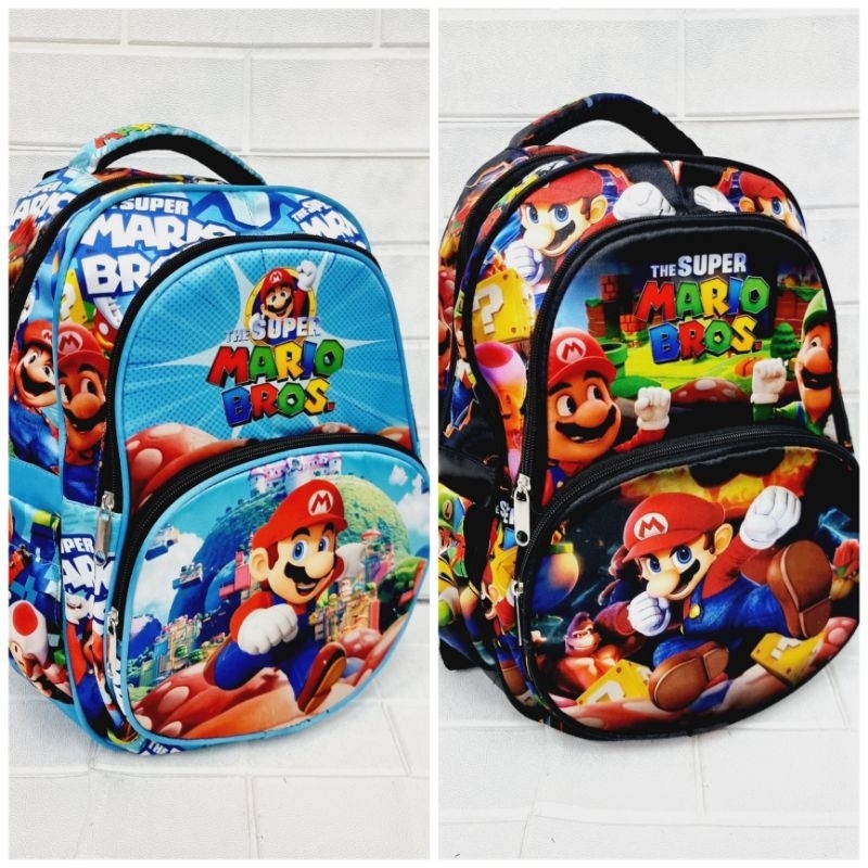 Tas Ransel Sekolah SUPER MARIO BROS MOVIE 12&quot;-15&quot;-18&quot; PAUD TK SD