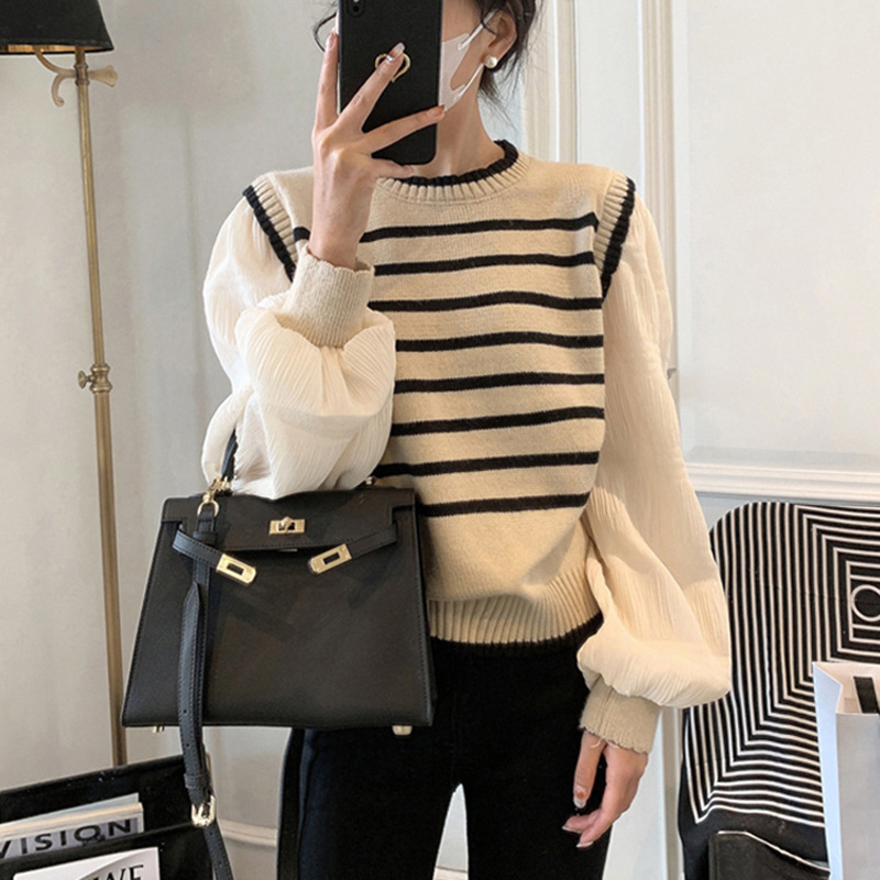 Hye-Won Sweater LongSlevee Katun - Atasan Wanita Rajut Lengan Panjang Import TM (Y1055)