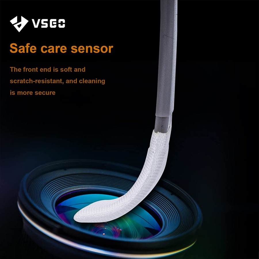 VSGO 12pcs Camera Cleaning Kit Sensor Cleaning Swab and 10ml Cleaner