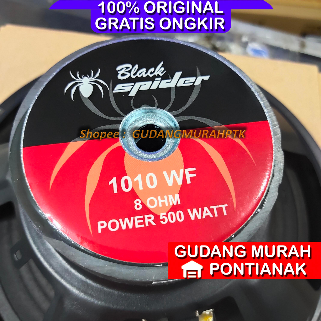 SPEAKER BLACKSPIDER 10 inch 500Watt 1010 WF BLACK SPIDER 1010WF 10INCH 10&quot; 500W 500 Watt