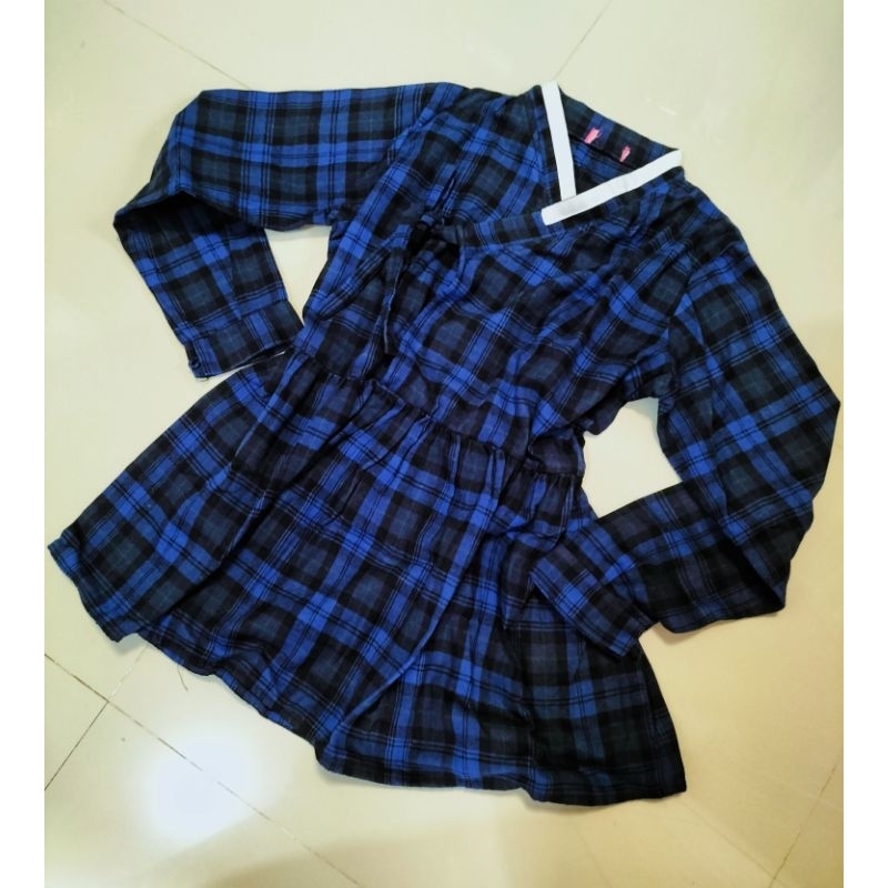 Gingham hanbok by dressofia