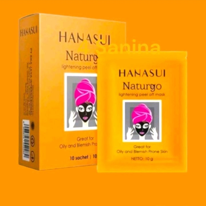 Hanasui naturgo masker 10gr harga/sachet