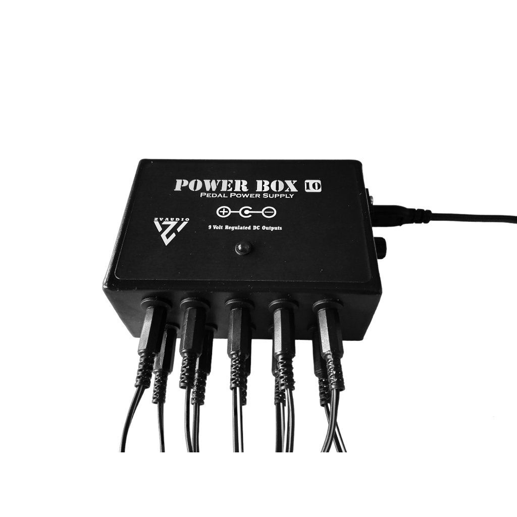 power supply efek gitar 10 channel, adaptor efek gitar ZV Audio Power Box 10 Pedal Power Supply 10ch