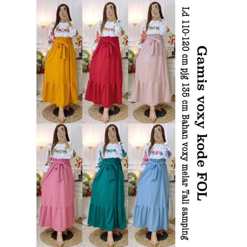 Gamis voxy bordir fol