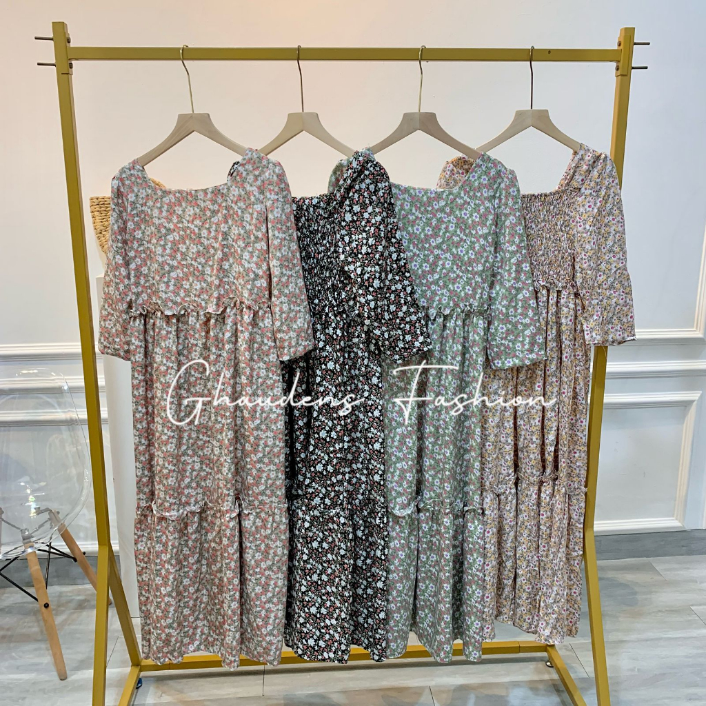 Long Dress Luna Blush Ruffle 3011-20 - Ghaudens