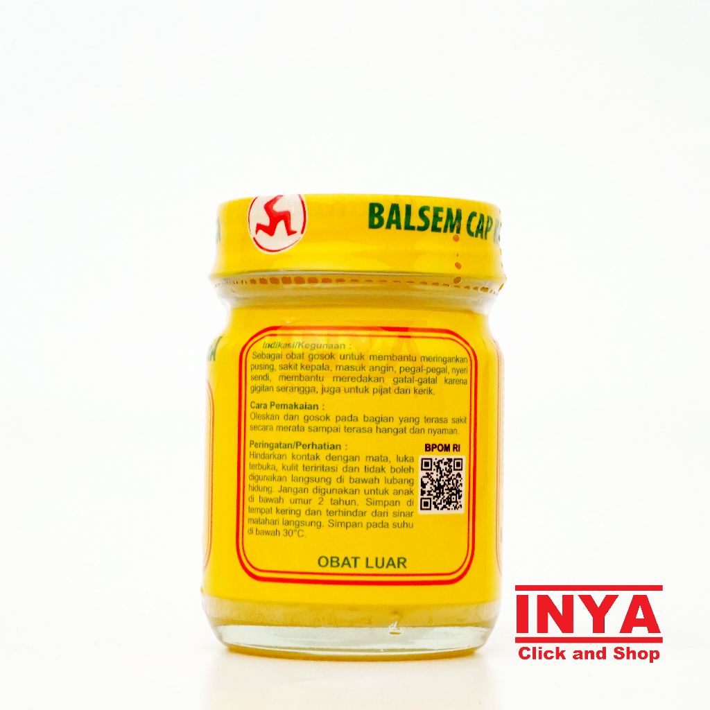 Balsem Cap Kaki Tiga Regular Heat 36gr - Obat Gosok - Balm - Ointment - Balsam