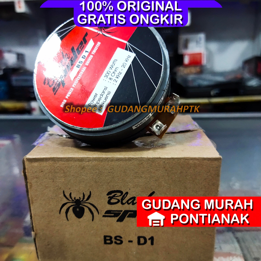 DRIVER TWEETER 300 WATT Magnet Besi TWITTER BLACK SPIDER TYPE BS D1 Blackspider 300W 300WATT KUALITAS ATAS