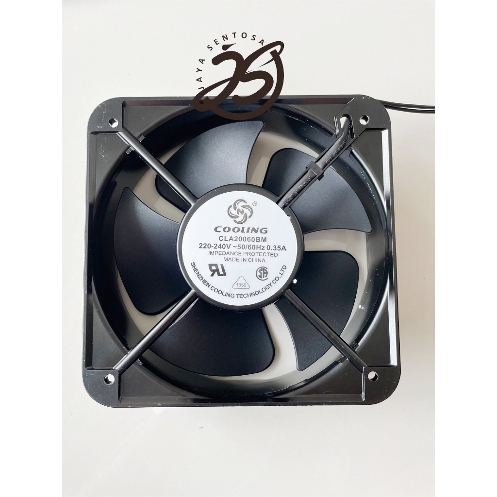 FAN AC 220V 20cm KIPAS AC 220VOLT 20 cm 220 V CLA20060 BM 0.35A 220 VOLT AC 220 VOLT