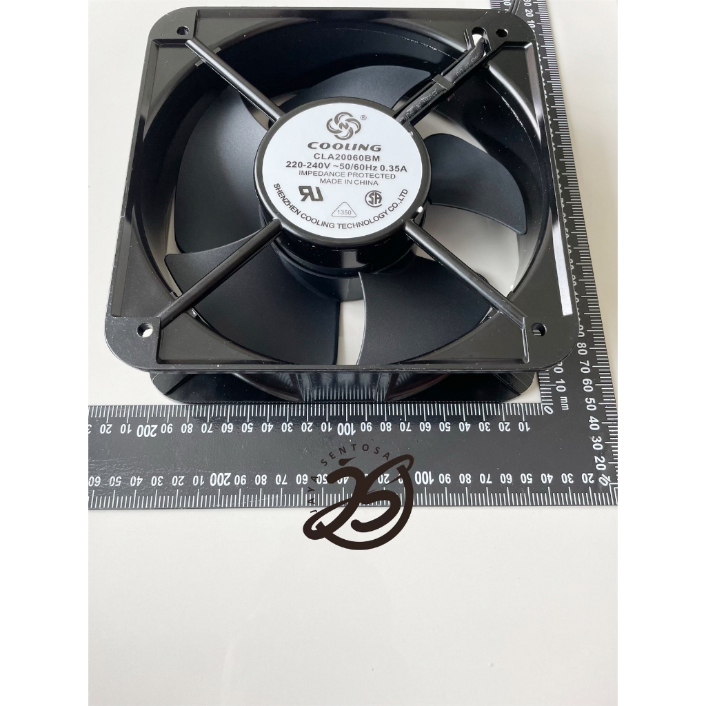 FAN AC 220V 20cm KIPAS AC 220VOLT 20 cm 220 V CLA20060 BM 0.35A 220 VOLT AC 220 VOLT