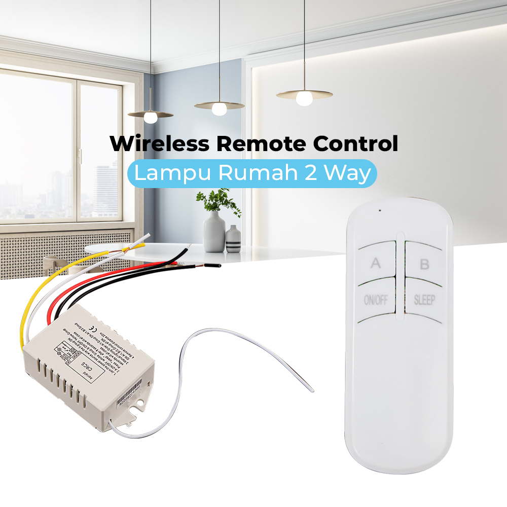 Wireless Remote Control Lampu Rumah 2 Way - YAM802 - No Color