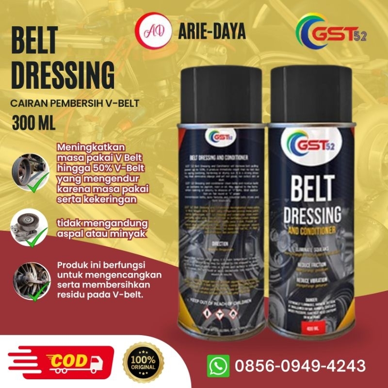 Belt Dressing 300ml Gst52 Pembersih V-belt fanbelt mobil dan motor