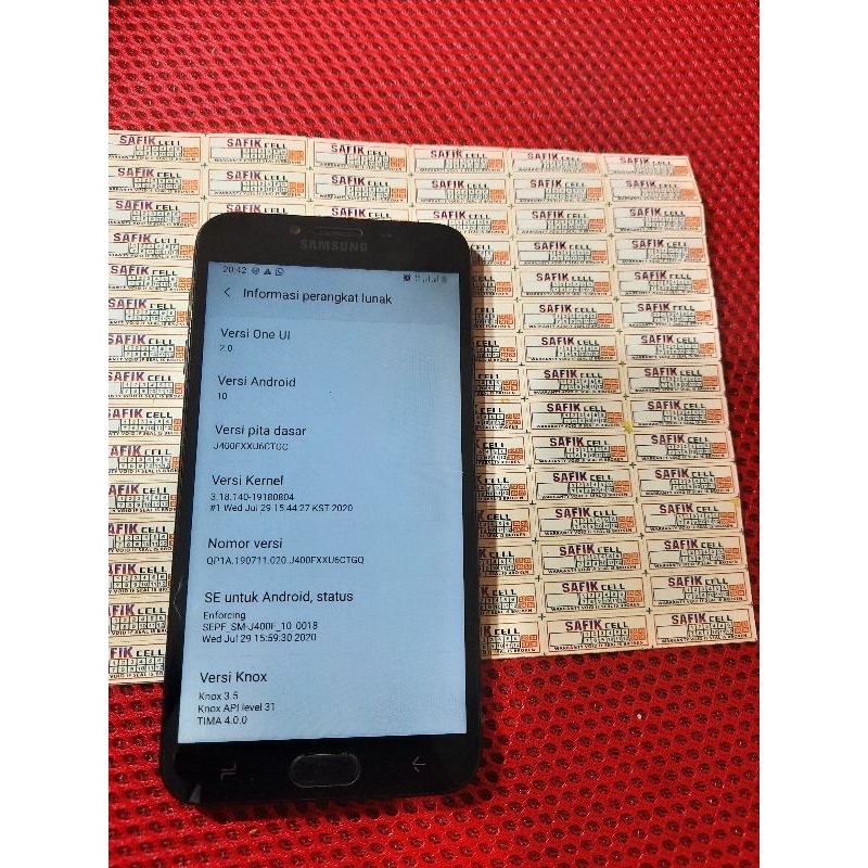 mesin samsung j4 j400f ram 2/16 normal tested