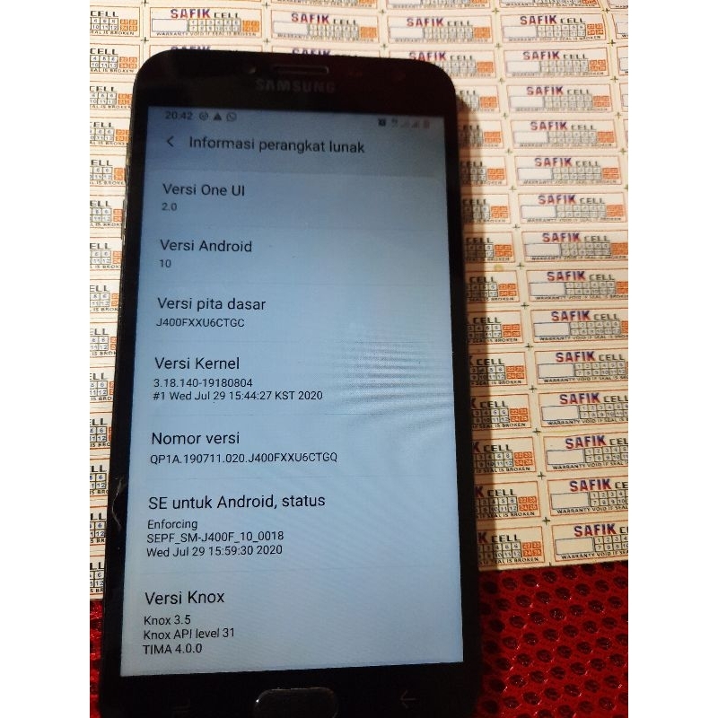 mesin samsung j4 j400f ram 2/32 normal