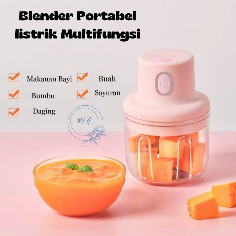 Blender Listrik portabel multifungsi Mini Chopper